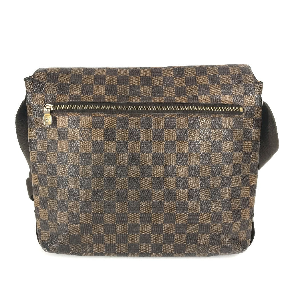 LOUIS VUITTON N51211 ダミエ ブルックリンMM カバン フラップ 斜め掛け ショルダーバッグ ダミエキャンバス ユニセックス エベヌ ブラウン - brandshop-reference