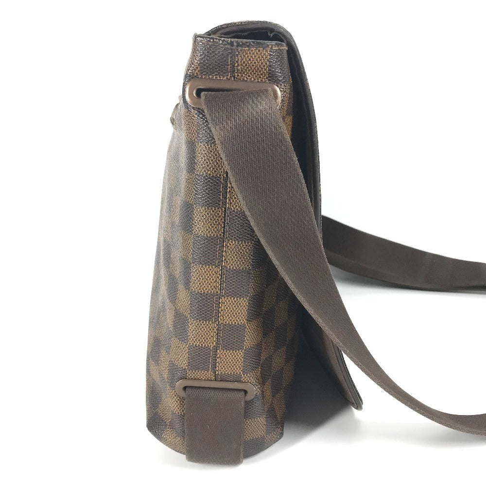 LOUIS VUITTON N51211 ダミエ ブルックリンMM カバン フラップ 斜め掛け ショルダーバッグ ダミエキャンバス ユニセックス エベヌ ブラウン - brandshop-reference