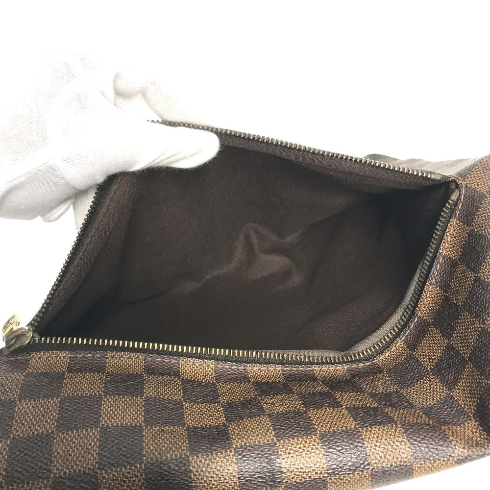 LOUIS VUITTON N51211 ダミエ ブルックリンMM カバン フラップ 斜め掛け ショルダーバッグ ダミエキャンバス ユニセックス エベヌ ブラウン - brandshop-reference