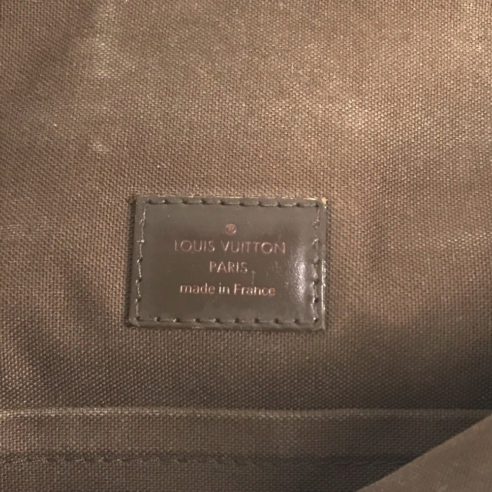 LOUIS VUITTON N51211 ダミエ ブルックリンMM カバン フラップ 斜め掛け ショルダーバッグ ダミエキャンバス ユニセックス エベヌ ブラウン - brandshop-reference