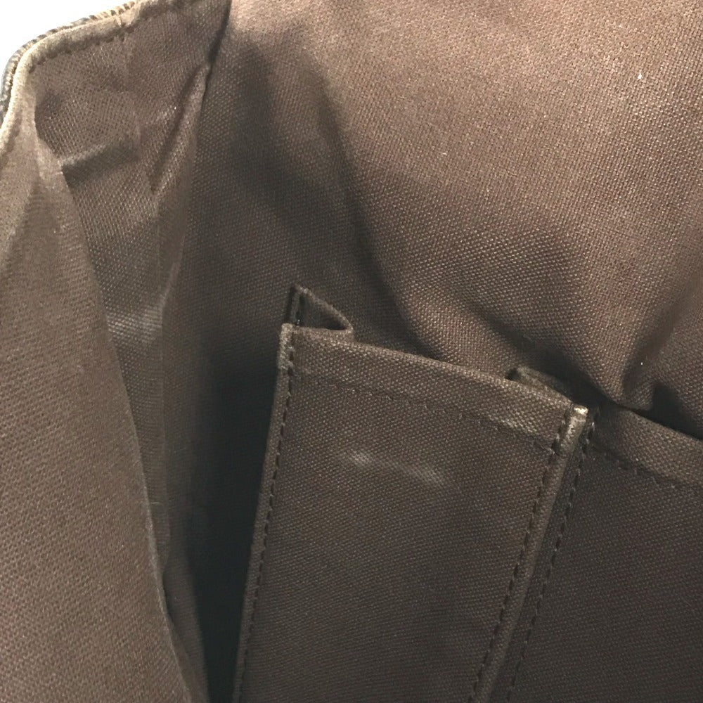 LOUIS VUITTON N51211 ダミエ ブルックリンMM カバン フラップ 斜め掛け ショルダーバッグ ダミエキャンバス ユニセックス エベヌ ブラウン - brandshop-reference