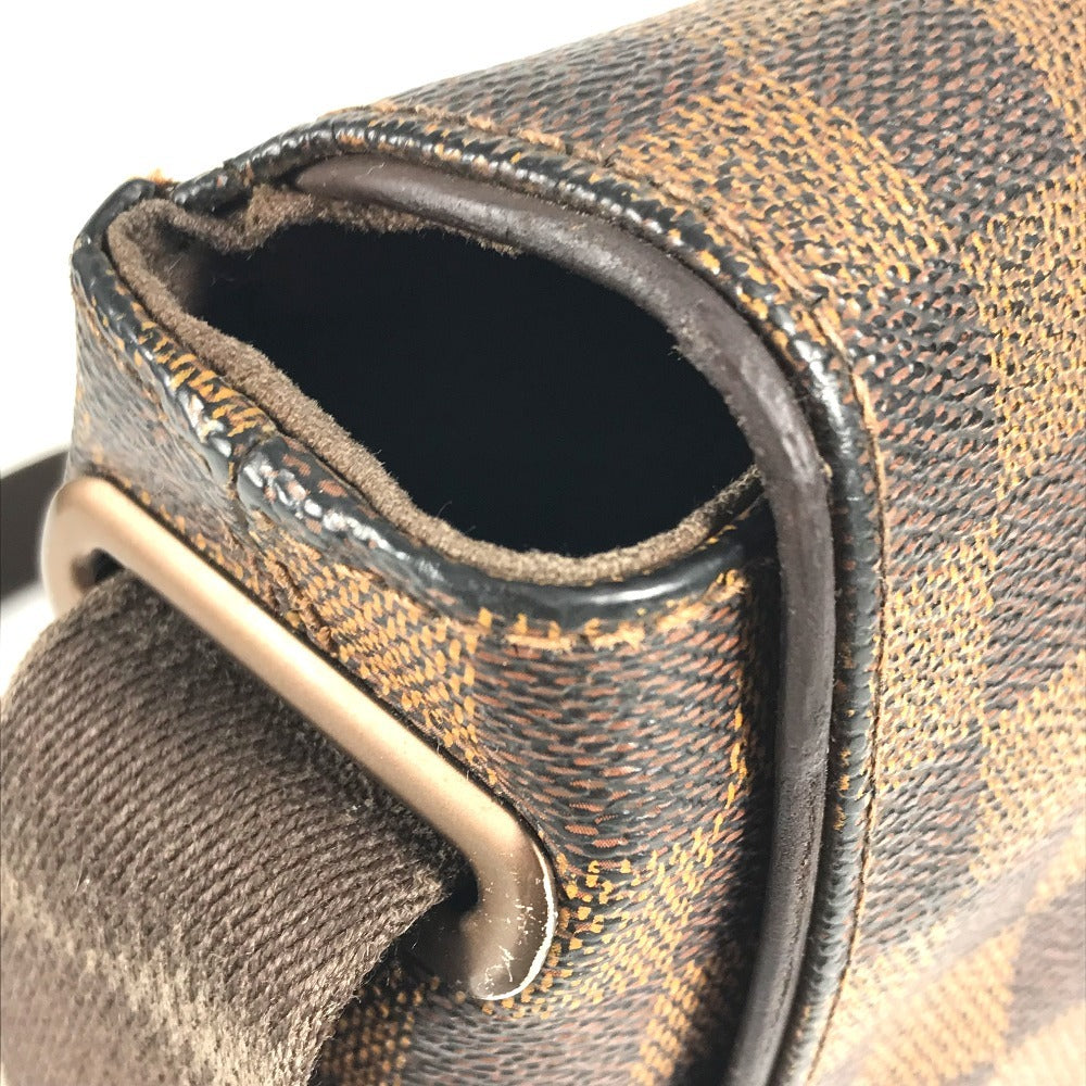 LOUIS VUITTON N51211 ダミエ ブルックリンMM カバン フラップ 斜め掛け ショルダーバッグ ダミエキャンバス ユニセックス エベヌ ブラウン - brandshop-reference