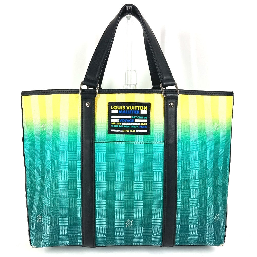 LOUIS VUITTON M59919 ダミエストライプ ウィークエンド トートPM カバン ハンドバッグ ショルダーバッグ 肩掛け トートバッグ レザー/キャンバス ユニセックス グリーン - brandshop-reference