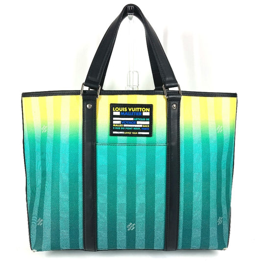 LOUIS VUITTON M59919 ダミエストライプ ウィークエンド トートPM カバン ハンドバッグ ショルダーバッグ 肩掛け トートバッグ レザー/キャンバス ユニセックス グリーン - brandshop-reference