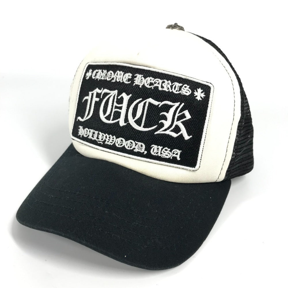Chrome Hearts Fuck Logo Hat Cap Baseball Mesh Cap Cotton Unisex Hitam