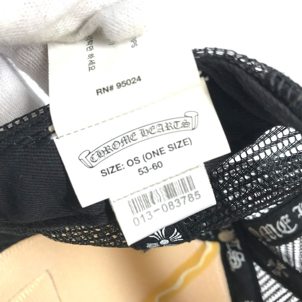 Chrome Hearts Fuck Logo Hat Cap Baseball Mesh Cap Cotton Unisex Hitam