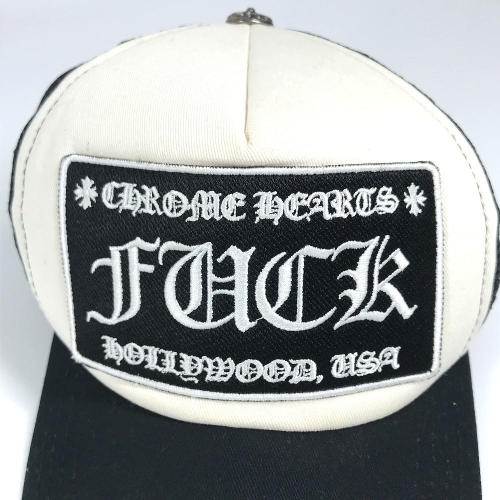 Chrome Hearts Fuck Logo Hat Cap Baseball Mesh Cap Cotton Unisex Hitam