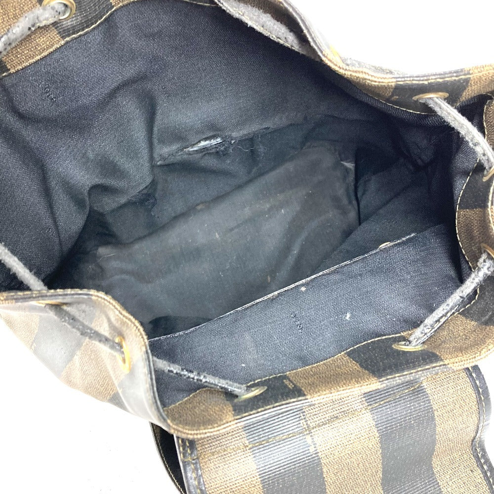 FENDI ヴィンテージ ペカン バックパック カバン リュックサック PVC/レザー ユニセックス カーキ - brandshop-reference