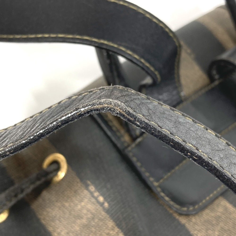 FENDI ヴィンテージ ペカン バックパック カバン リュックサック PVC/レザー ユニセックス カーキ - brandshop-reference