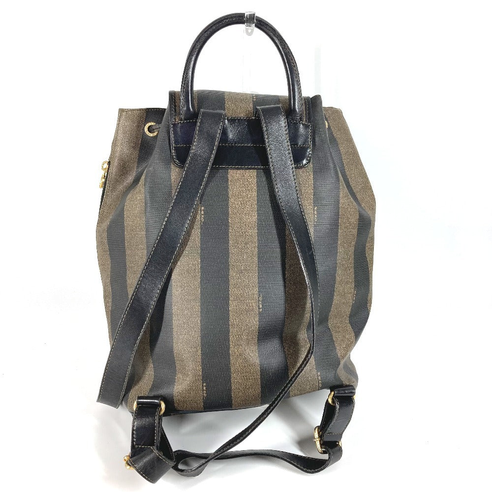 FENDI ヴィンテージ ペカン バックパック カバン リュックサック PVC/レザー ユニセックス カーキ - brandshop-reference