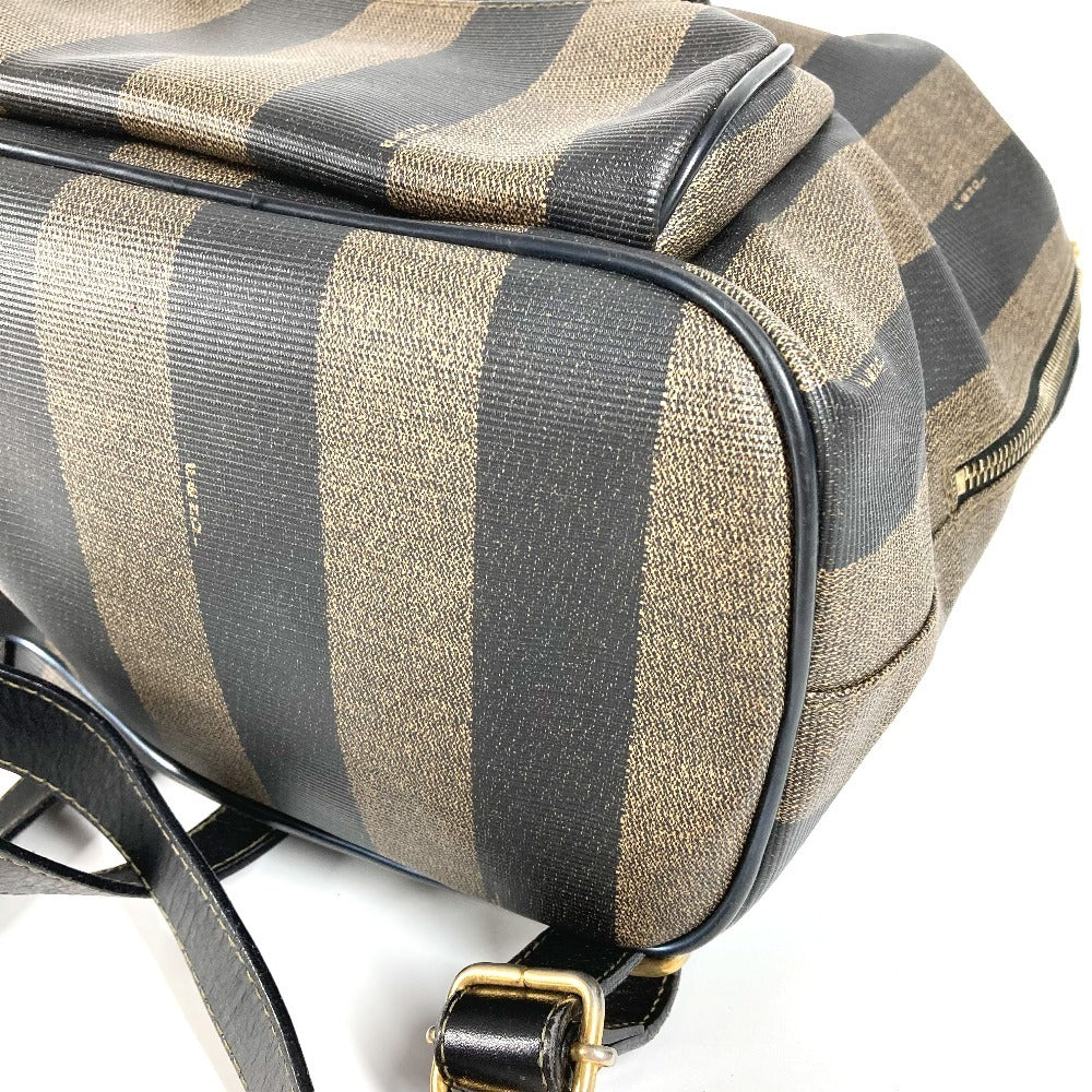 FENDI ヴィンテージ ペカン バックパック カバン リュックサック PVC/レザー ユニセックス カーキ - brandshop-reference