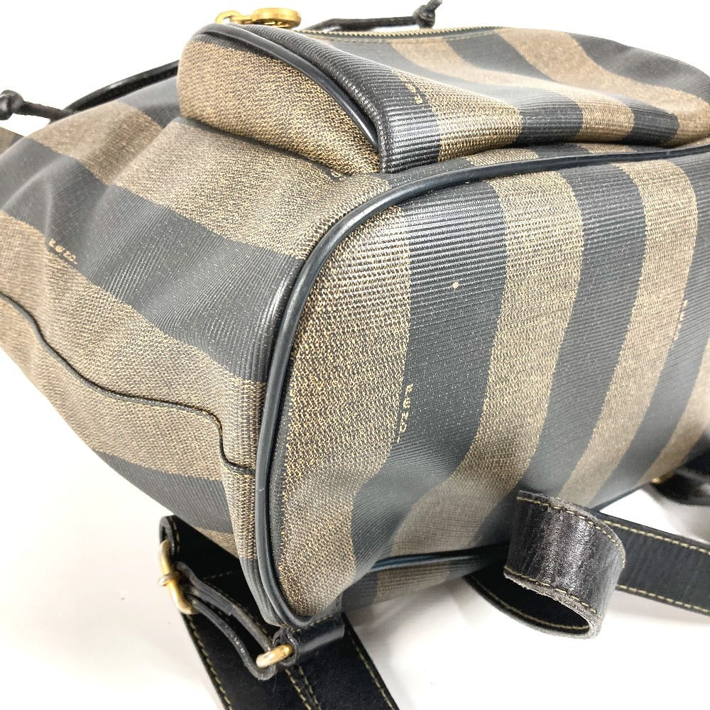 FENDI ヴィンテージ ペカン バックパック カバン リュックサック PVC/レザー ユニセックス カーキ - brandshop-reference