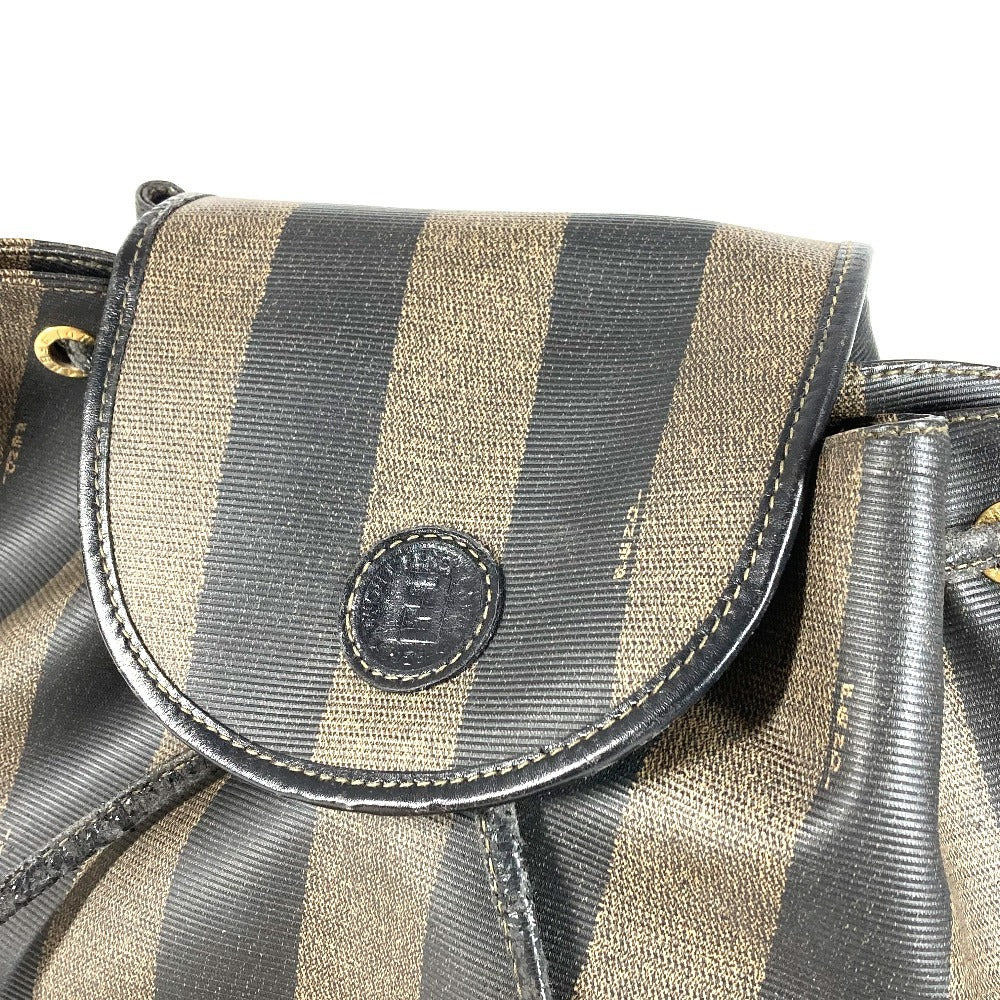 FENDI ヴィンテージ ペカン バックパック カバン リュックサック PVC/レザー ユニセックス カーキ - brandshop-reference