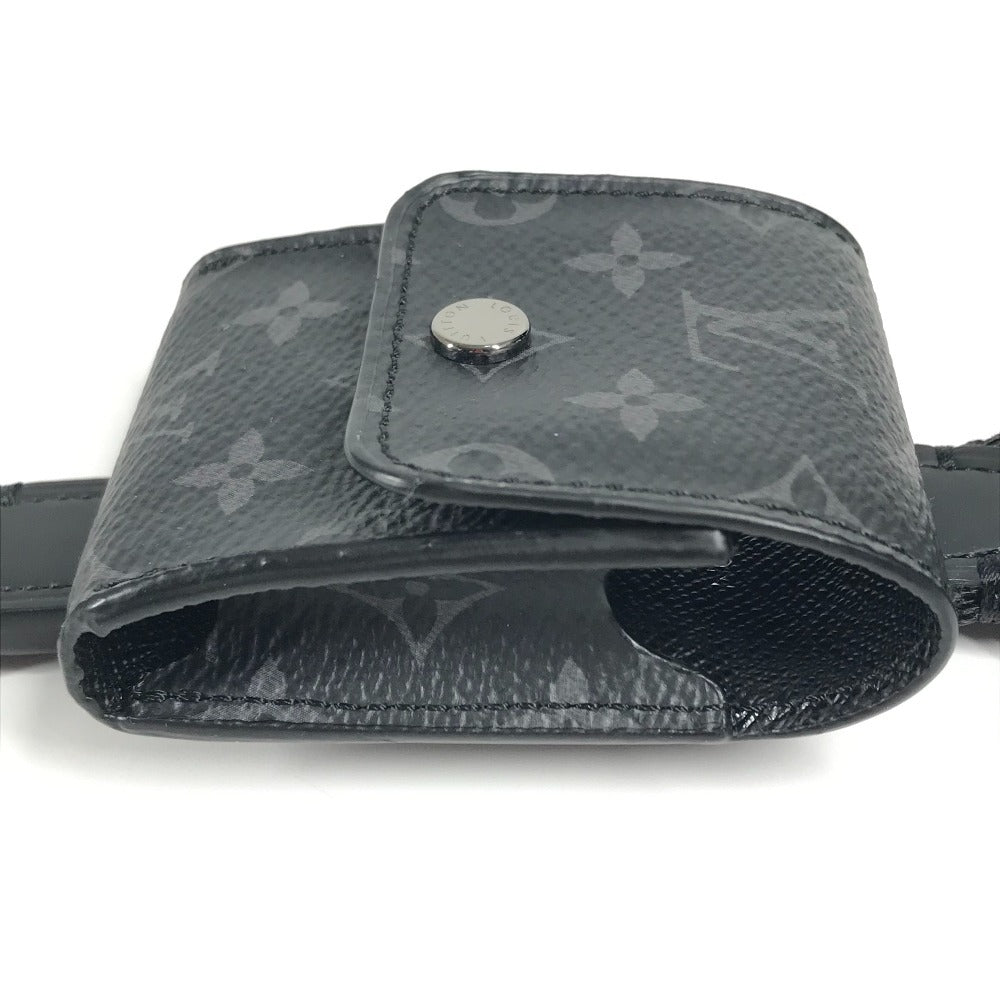 LOUIS VUITTON M80220 モノグラムエクリプス ランヤード airpods ケース エアポッズ ストラップ付 イヤフォンケース モノグラムエクリプスキャンバス ユニセックス ブラック