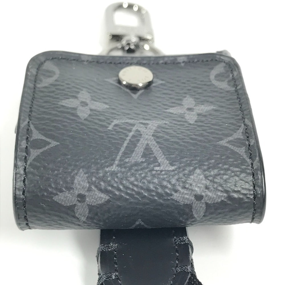 LOUIS VUITTON M80220 モノグラムエクリプス ランヤード airpods ケース エアポッズ ストラップ付 イヤフォンケース モノグラムエクリプスキャンバス ユニセックス ブラック