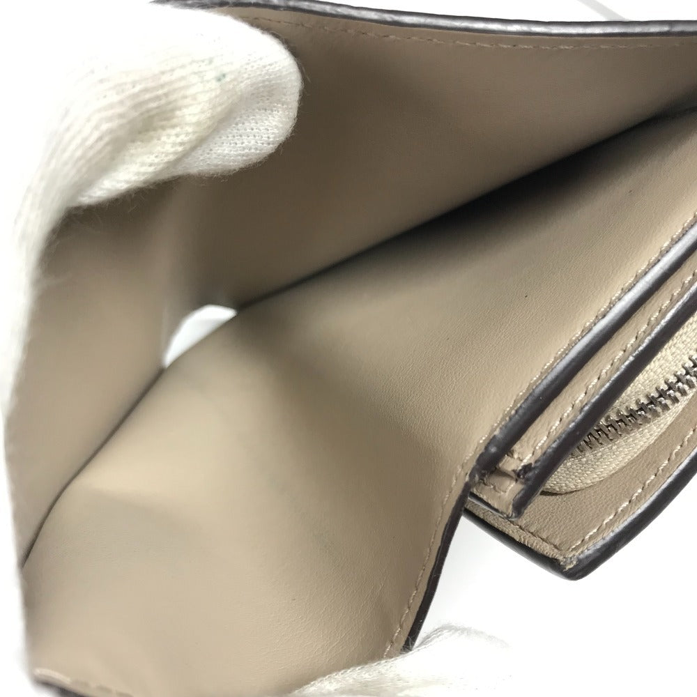 LOUIS VUITTON M62542 모노그램 마히나 포르테퓨유 아이리스 컴팩트 컴팩트 지갑 바이폴드 지갑 모노그램 마히나 가죽 여성 Gare Beige