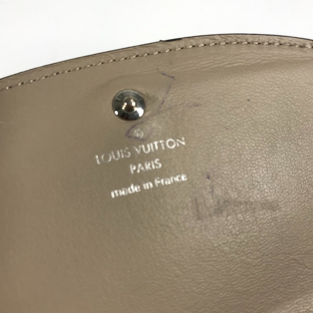 LOUIS VUITTON M62542 모노그램 마히나 포르테퓨유 아이리스 컴팩트 컴팩트 지갑 바이폴드 지갑 모노그램 마히나 가죽 여성 Gare Beige
