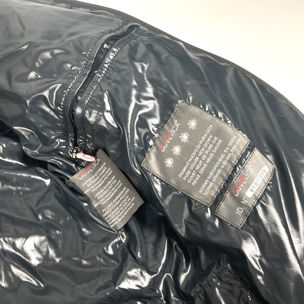 DUVETICA フード付き フーディー ダウン アウター 長袖 トップス 上着 ダウンジャケット ポリアミド メンズ ブラック