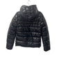 DUVETICA Men's Black Polyamide Down Jacket, Long Sleeve Hoodie