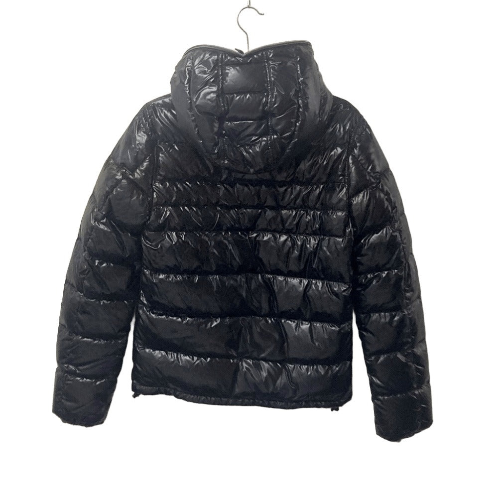 DUVETICA Men's Black Polyamide Down Jacket, Long Sleeve Hoodie