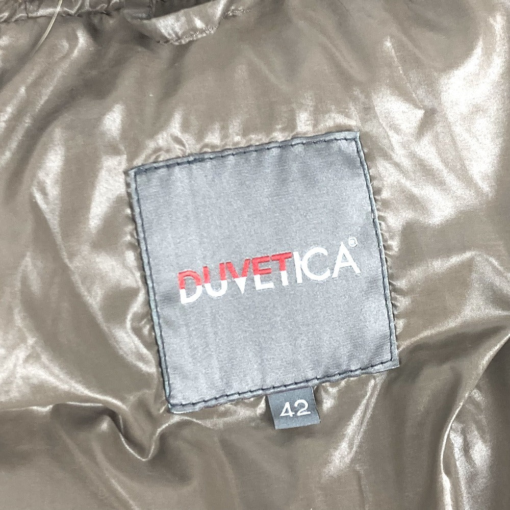 Duvetica d 037 00 00 U Furs ke bawah pakaian panjang lengan panjang puncak pakaian luar ke bawah jaket nilon wanita coklat