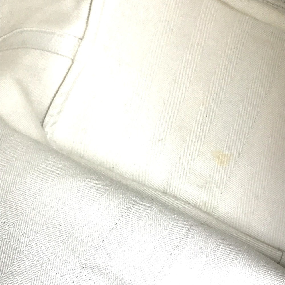 HERMES ヴァルパライソMM ヴァルパライソ カバン ミニボストンバッグ トートバッグ ハンドバッグ レザー/キャンバス ユニセックス ホワイト - brandshop-reference