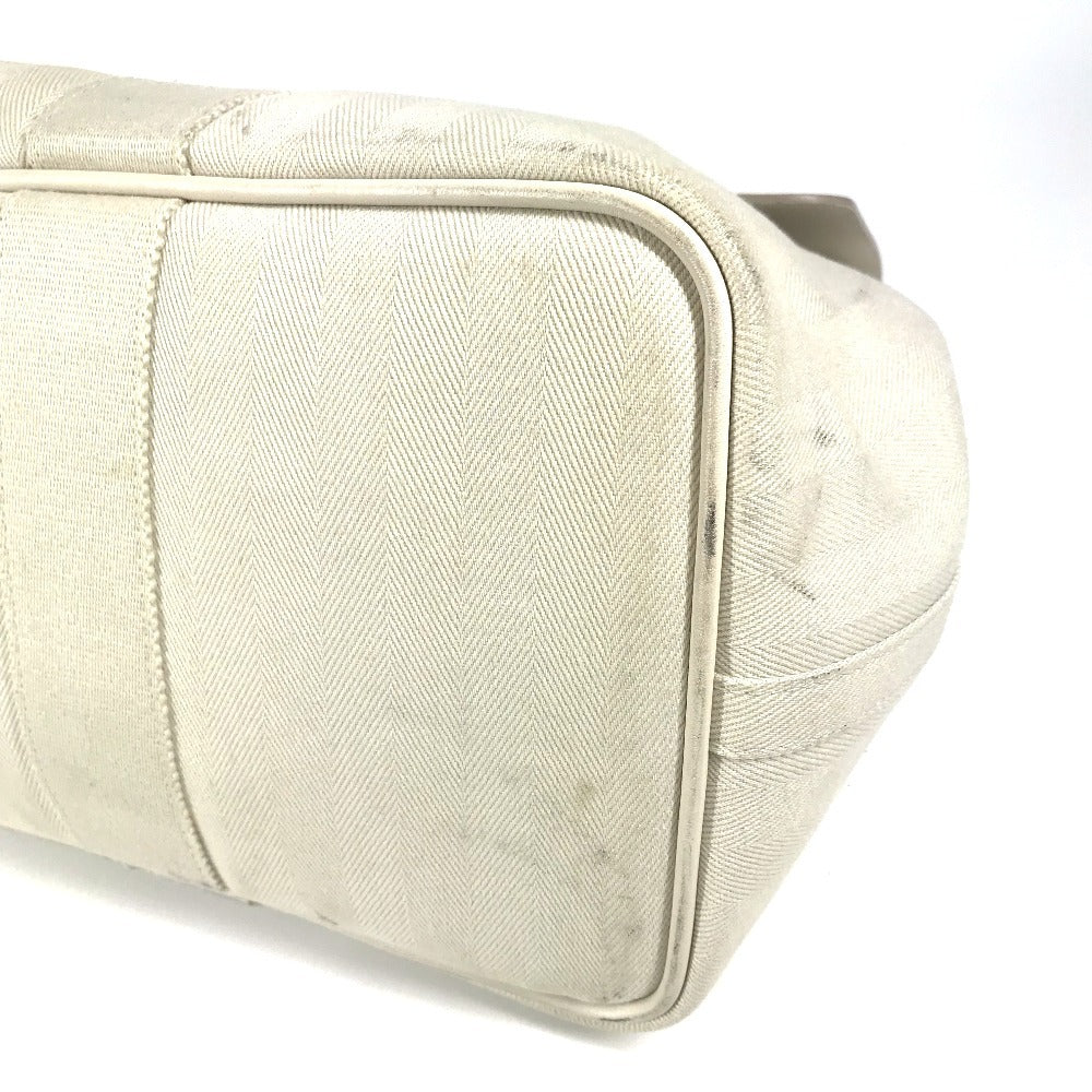 HERMES ヴァルパライソMM ヴァルパライソ カバン ミニボストンバッグ トートバッグ ハンドバッグ レザー/キャンバス ユニセックス ホワイト - brandshop-reference