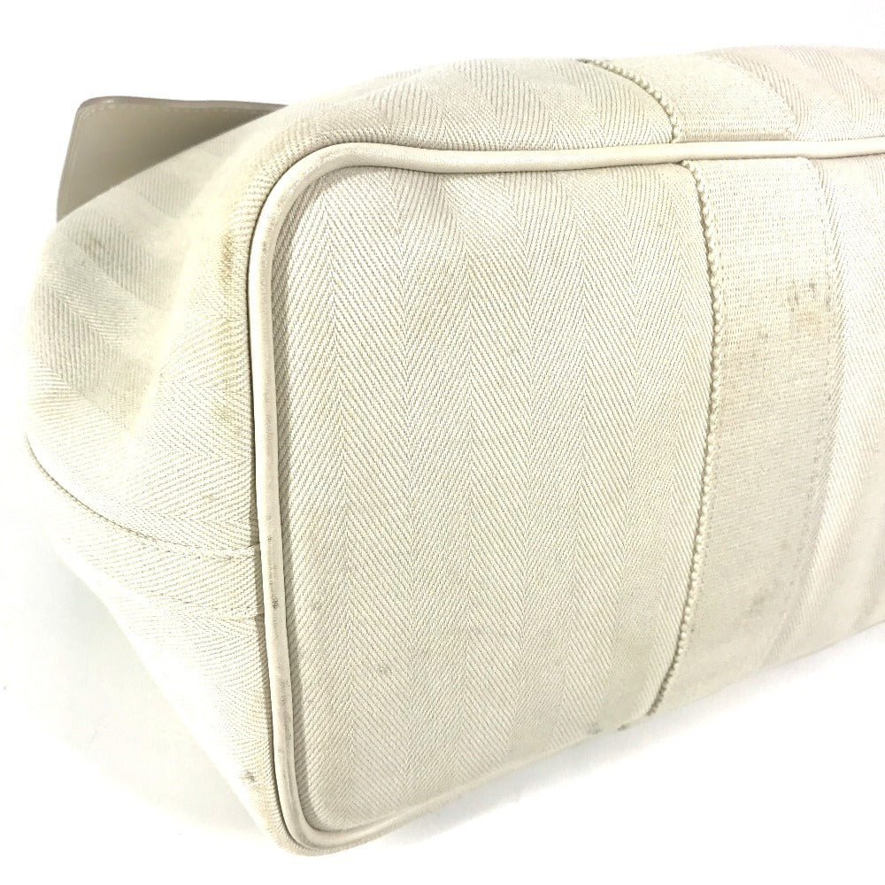 HERMES ヴァルパライソMM ヴァルパライソ カバン ミニボストンバッグ トートバッグ ハンドバッグ レザー/キャンバス ユニセックス ホワイト - brandshop-reference