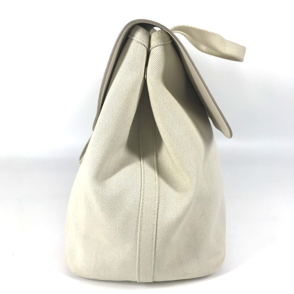 HERMES ヴァルパライソMM ヴァルパライソ カバン ミニボストンバッグ トートバッグ ハンドバッグ レザー/キャンバス ユニセックス ホワイト - brandshop-reference