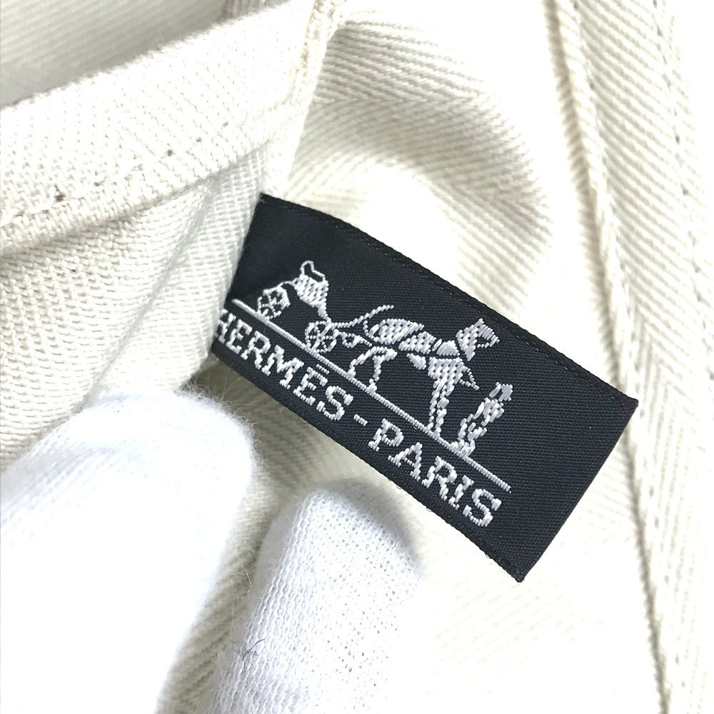 HERMES ヴァルパライソMM ヴァルパライソ カバン ミニボストンバッグ トートバッグ ハンドバッグ レザー/キャンバス ユニセックス ホワイト - brandshop-reference