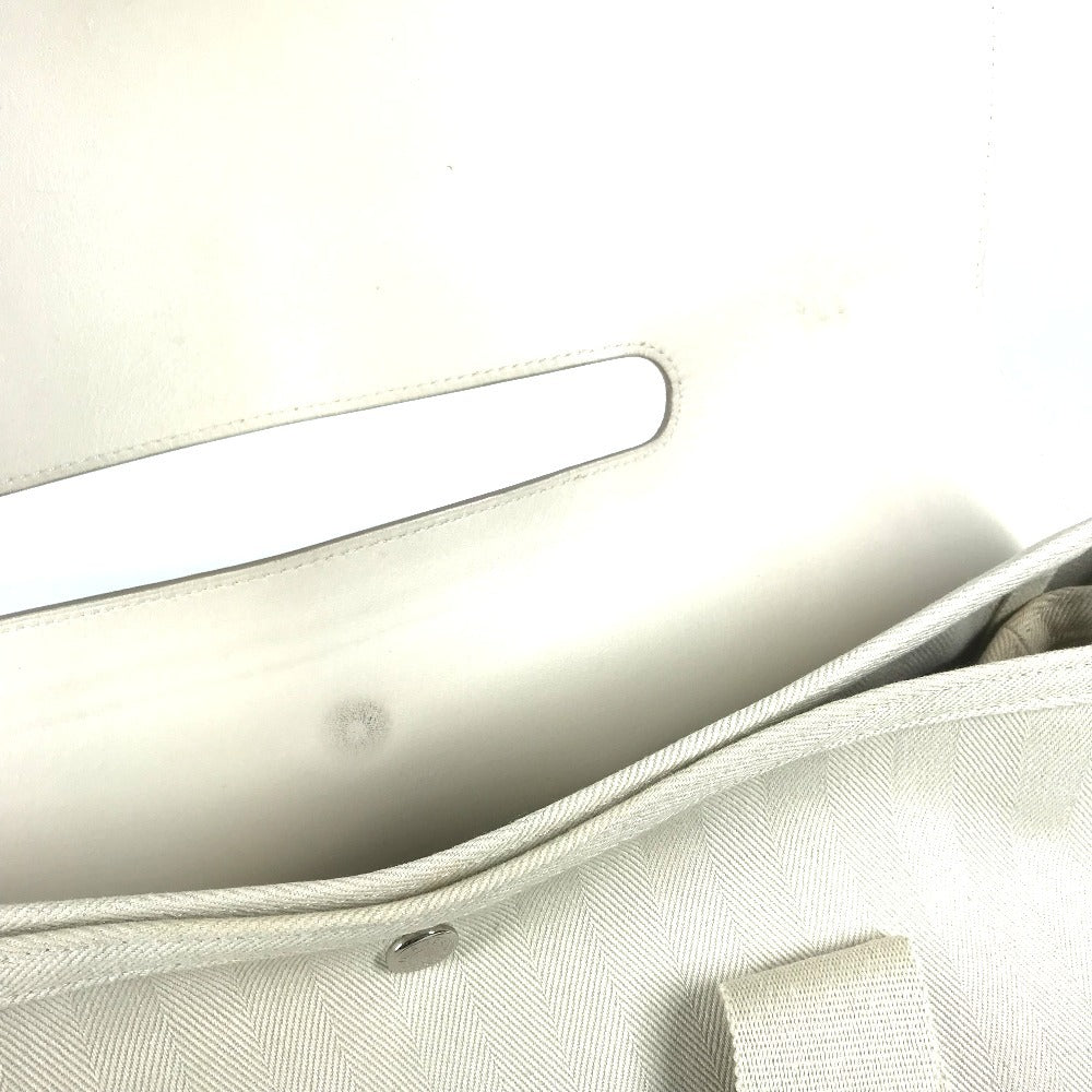 HERMES ヴァルパライソMM ヴァルパライソ カバン ミニボストンバッグ トートバッグ ハンドバッグ レザー/キャンバス ユニセックス ホワイト - brandshop-reference