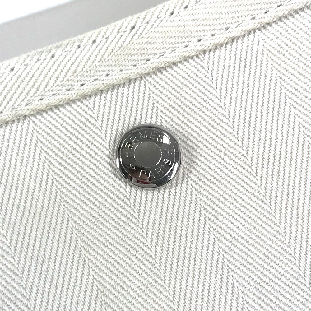 HERMES ヴァルパライソMM ヴァルパライソ カバン ミニボストンバッグ トートバッグ ハンドバッグ レザー/キャンバス ユニセックス ホワイト - brandshop-reference