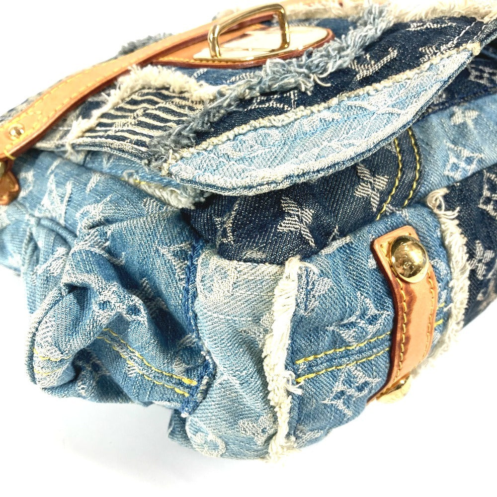 LOUIS VUITTON M95374 モノグラムデニム パッチワークポスティ カバン フラップ 斜め掛け メッセンジャーバッグ ショルダーバッグ モノグラムデニムキャンバス ユニセックス ブルー - brandshop-reference