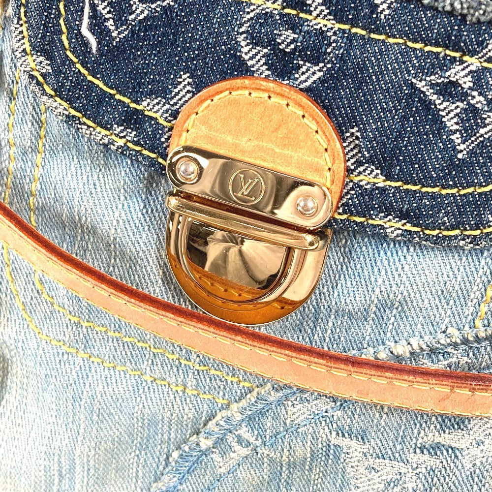 LOUIS VUITTON M95374 モノグラムデニム パッチワークポスティ カバン フラップ 斜め掛け メッセンジャーバッグ ショルダーバッグ モノグラムデニムキャンバス ユニセックス ブルー - brandshop-reference