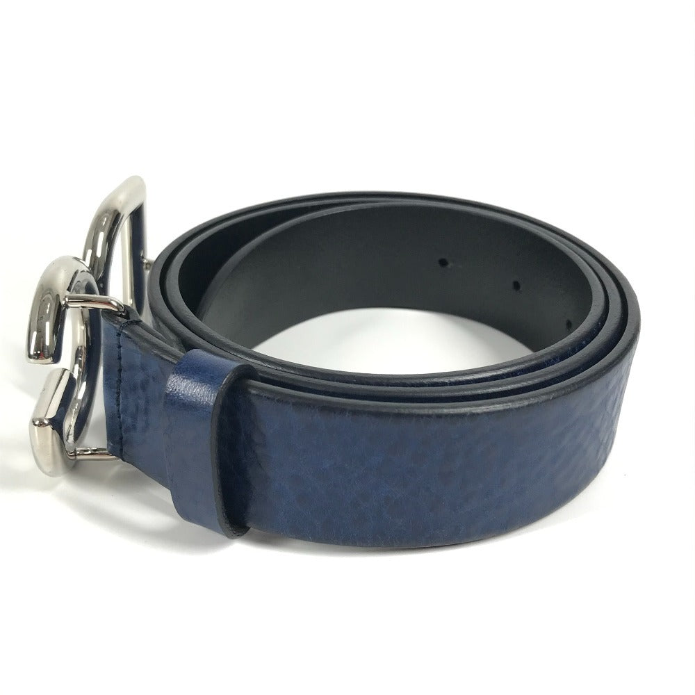 DOLCE&GABBANA DG Logo Buckle Accessories Pants Belt Belt Leather Men's Blue