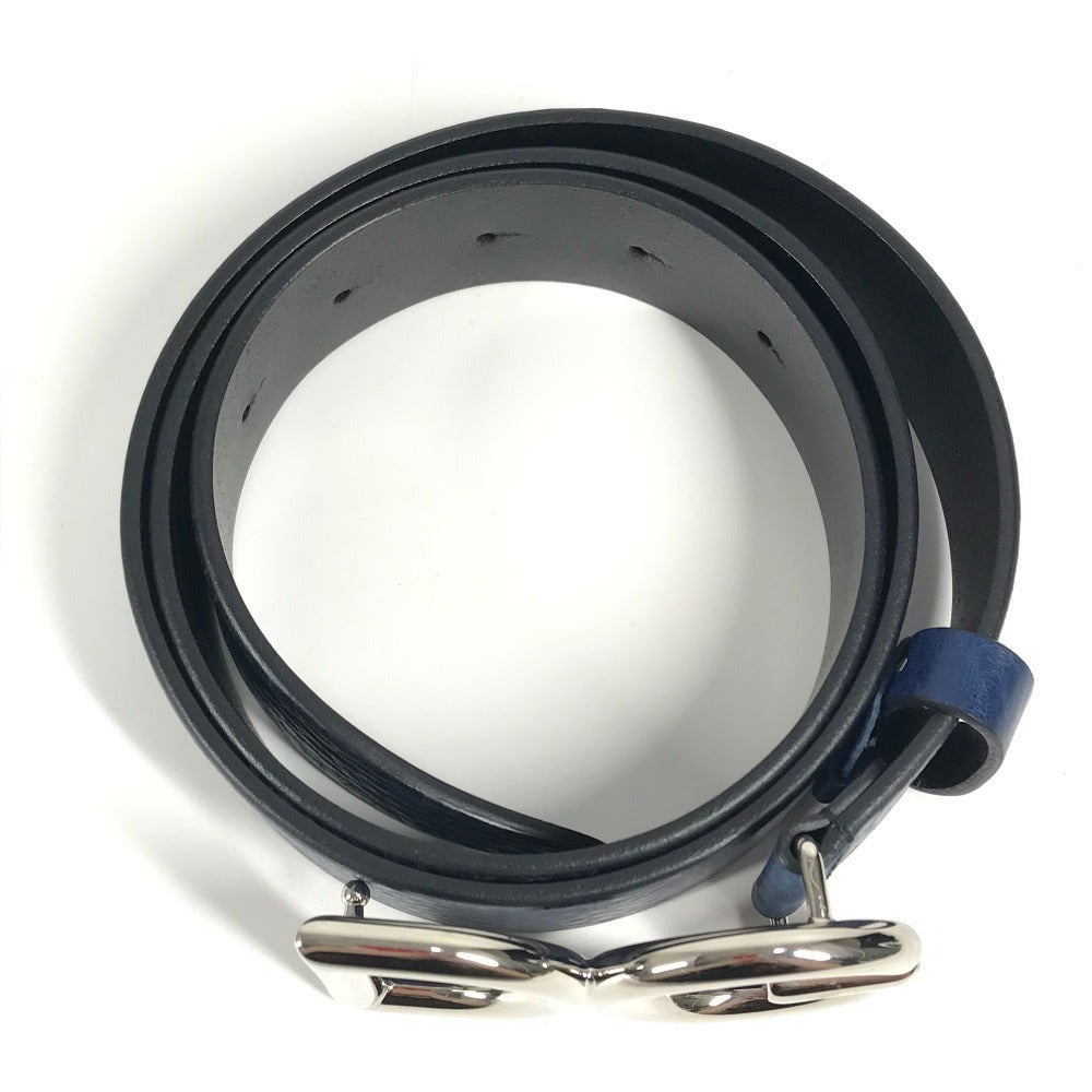 DOLCE&GABBANA DG Logo Buckle Accessories Pants Belt Belt Leather Men's Blue