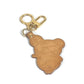 LOUIS VUITTON M62637 Takashi Murakami Collaboration 150th Anniversary Limited Portocle Panda Bag Charm Keychain Tanned Leather Unisex Beige
