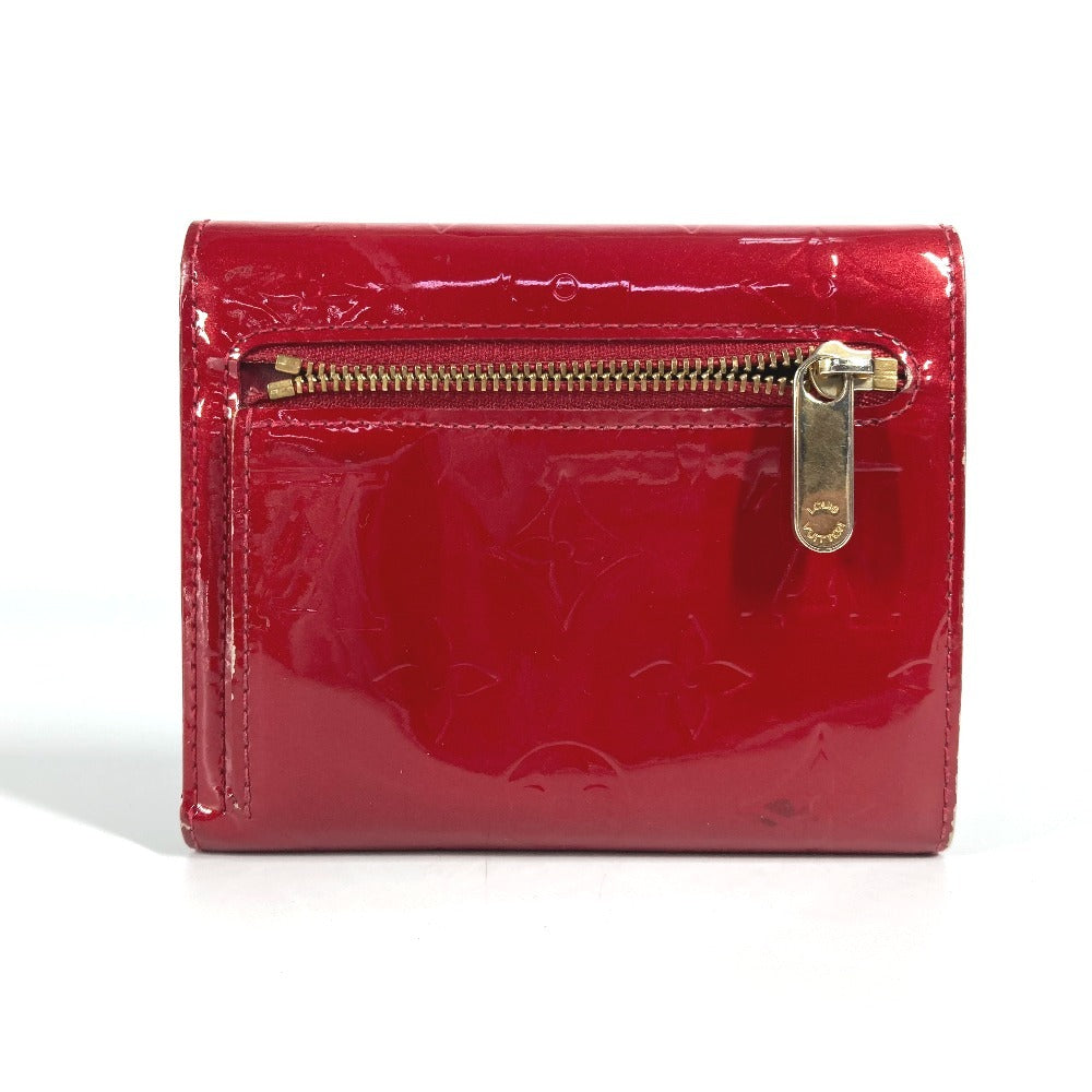 LOUIS VUITTON M91979 Monogram Vernis Portefeuille Koala Compact Wallet Trifold Wallet Monogram Vernis Women's Pomme d'Amour Red