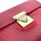 LOUIS VUITTON M91979 Monogram Vernis Portefeuille Koala Compact Wallet Trifold Wallet Monogram Vernis Women's Pomme d'Amour Red