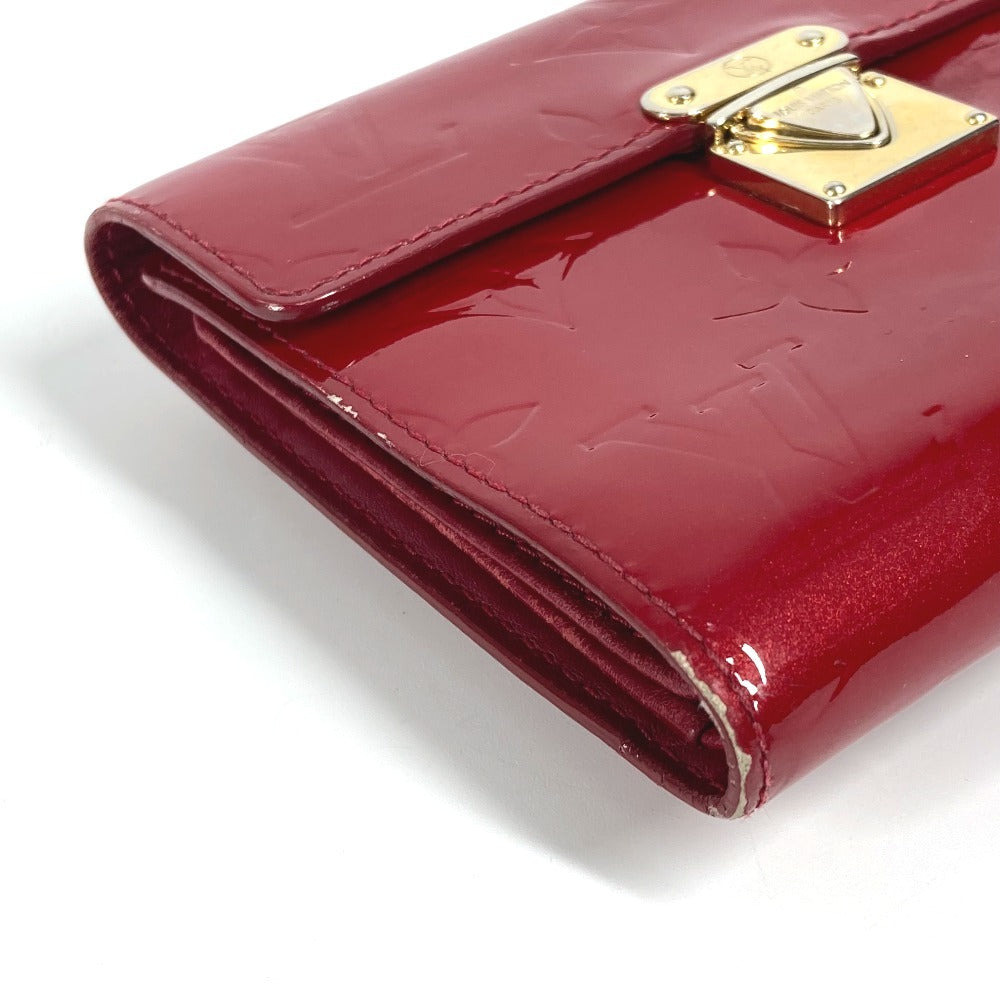 LOUIS VUITTON M91979 Monogram Vernis Portefeuille Koala Compact Wallet Trifold Wallet Monogram Vernis Women's Pomme d'Amour Red
