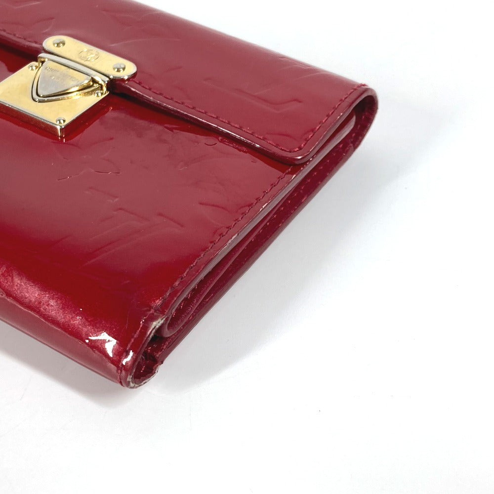 LOUIS VUITTON M91979 Monogram Vernis Portefeuille Koala Compact Wallet Trifold Wallet Monogram Vernis Women's Pomme d'Amour Red