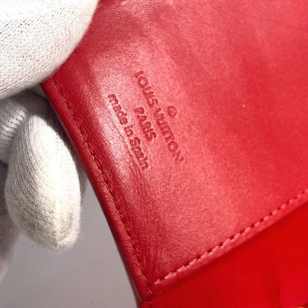 LOUIS VUITTON R21016 모노그램 베르니 아젠다 PM 아젠다 PM 문구 노트 케이스 노트 커버 모노그램 베르니 캔버스 레이디스 폼 다무르 레드