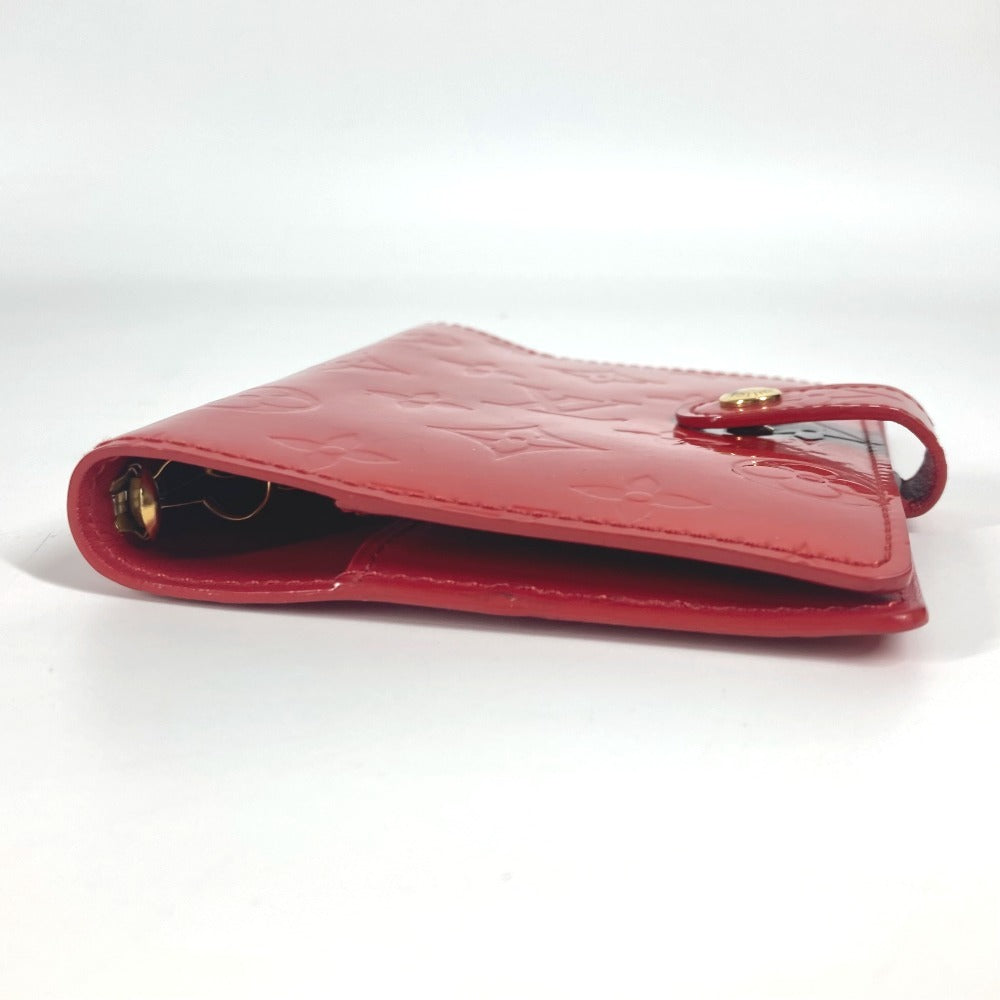 LOUIS VUITTON R21016 모노그램 베르니 아젠다 PM 아젠다 PM 문구 노트 케이스 노트 커버 모노그램 베르니 캔버스 레이디스 폼 다무르 레드