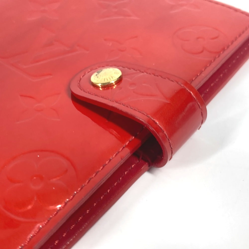 LOUIS VUITTON R21016 모노그램 베르니 아젠다 PM 아젠다 PM 문구 노트 케이스 노트 커버 모노그램 베르니 캔버스 레이디스 폼 다무르 레드