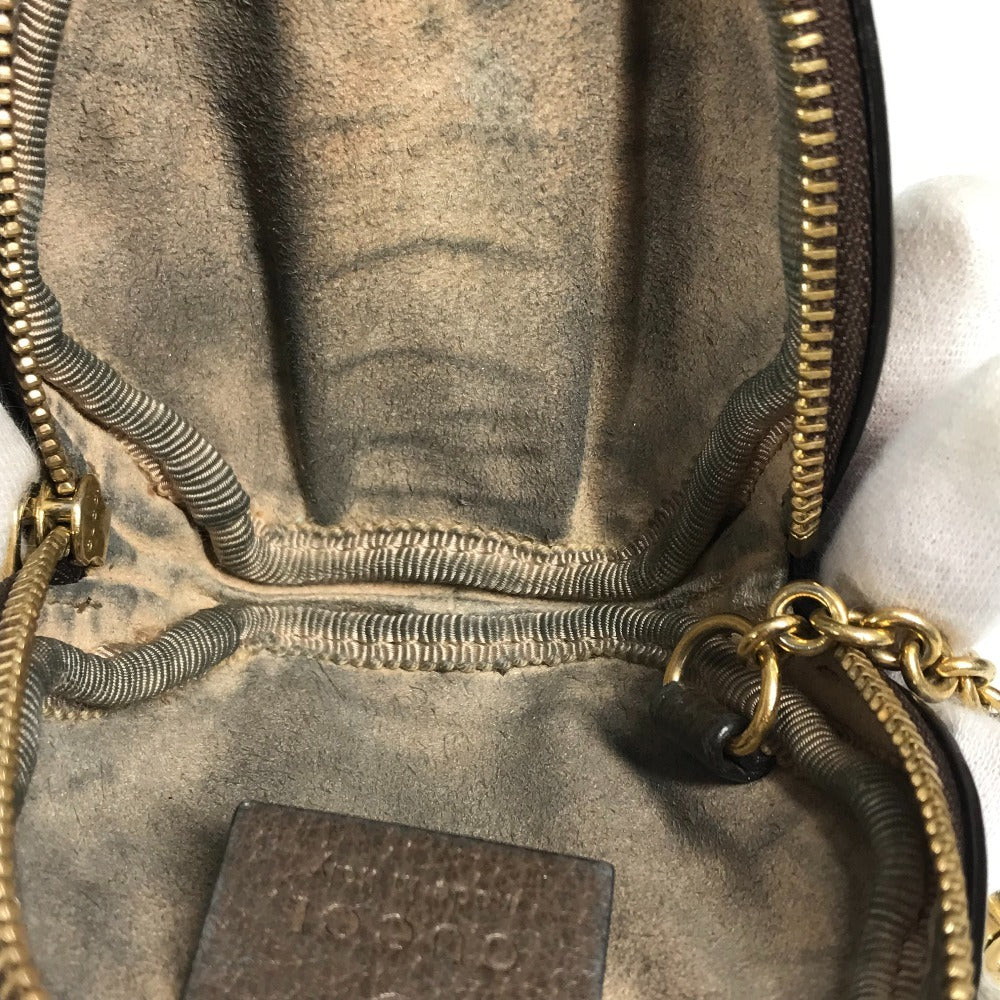 GUCCI 645123 GG Sherry Line Ophidia Keychain Wallet Coin Purse Coin Case GG Supreme Canvas Unisex Beige