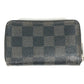 LOUIS VUITTON N63076 Damier Graphite Zippy Coin Purse Wallet Coin Purse Round Zipper Coin Case Damier Graphite Canvas Men's Black
