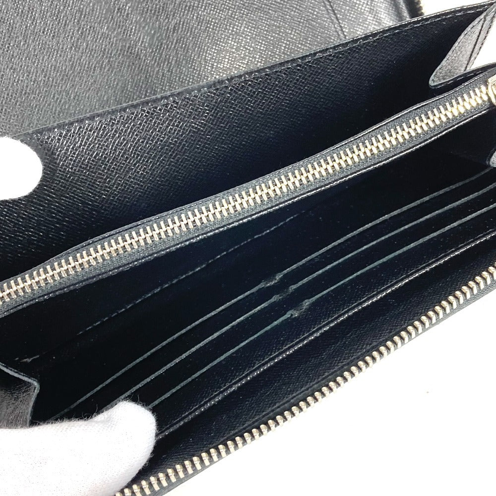 LOUIS VUITTON N60111 Damier Graphite Zippy Organizer Round Zipper Long Wallet Long Wallet Damier Graphite Canvas Unisex Black