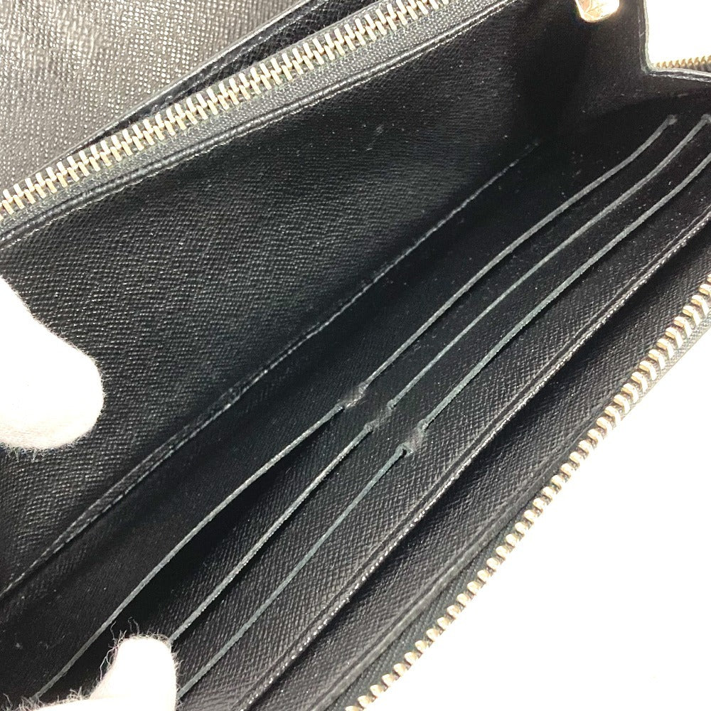 LOUIS VUITTON N60111 Damier Graphite Zippy Organizer Round Zipper Long Wallet Long Wallet Damier Graphite Canvas Unisex Black
