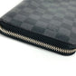 LOUIS VUITTON N60111 Damier Graphite Zippy Organizer Round Zipper Long Wallet Long Wallet Damier Graphite Canvas Unisex Black