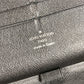LOUIS VUITTON N60111 Damier Graphite Zippy Organizer Round Zipper Long Wallet Long Wallet Damier Graphite Canvas Unisex Black